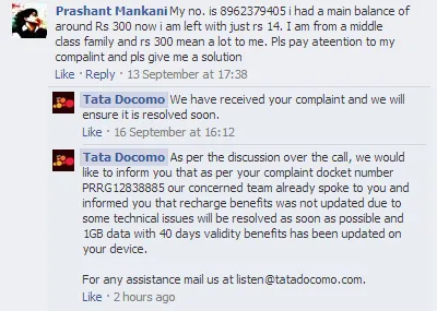 Telecom Industry tata docomo conversation