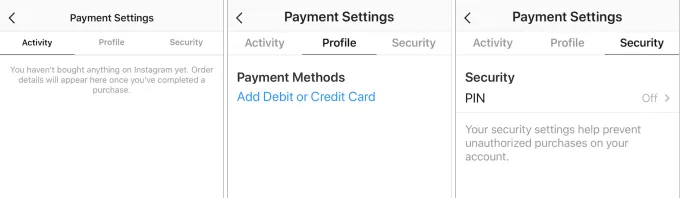 payments on Instagram