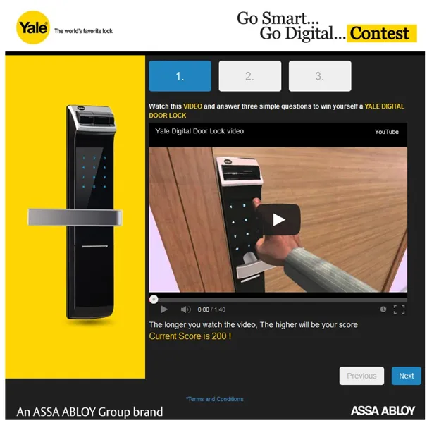 yale digital door lock video