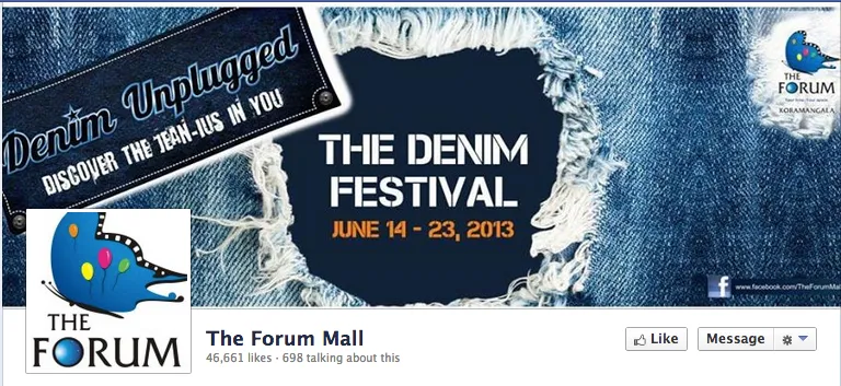 The Forum Mall unbutton the denim increase footfalls