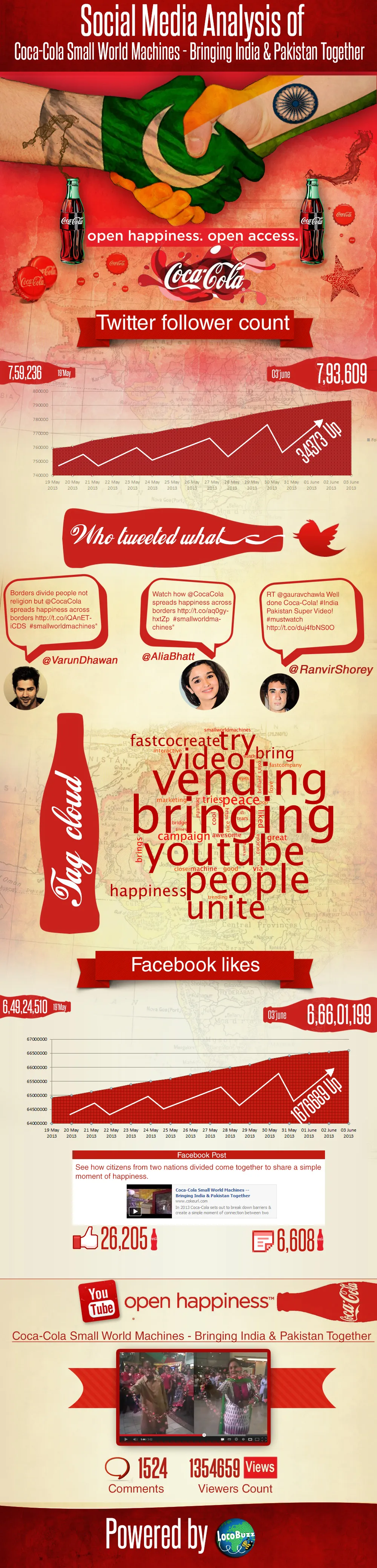 Social Media Analysis Coca Cola Infographic