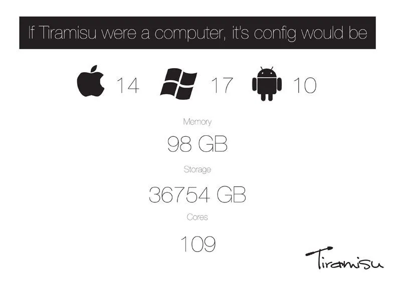 tiramisu infographics