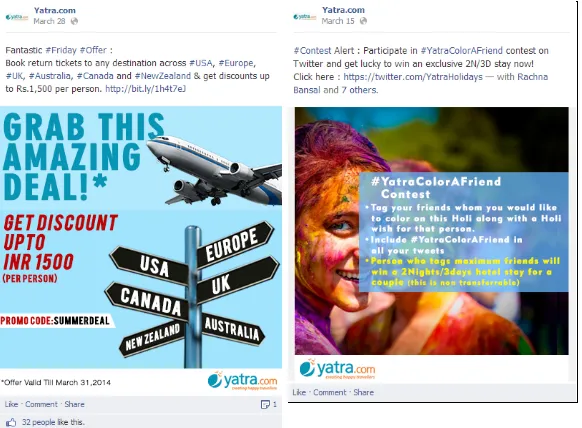 Yatra On Facebook