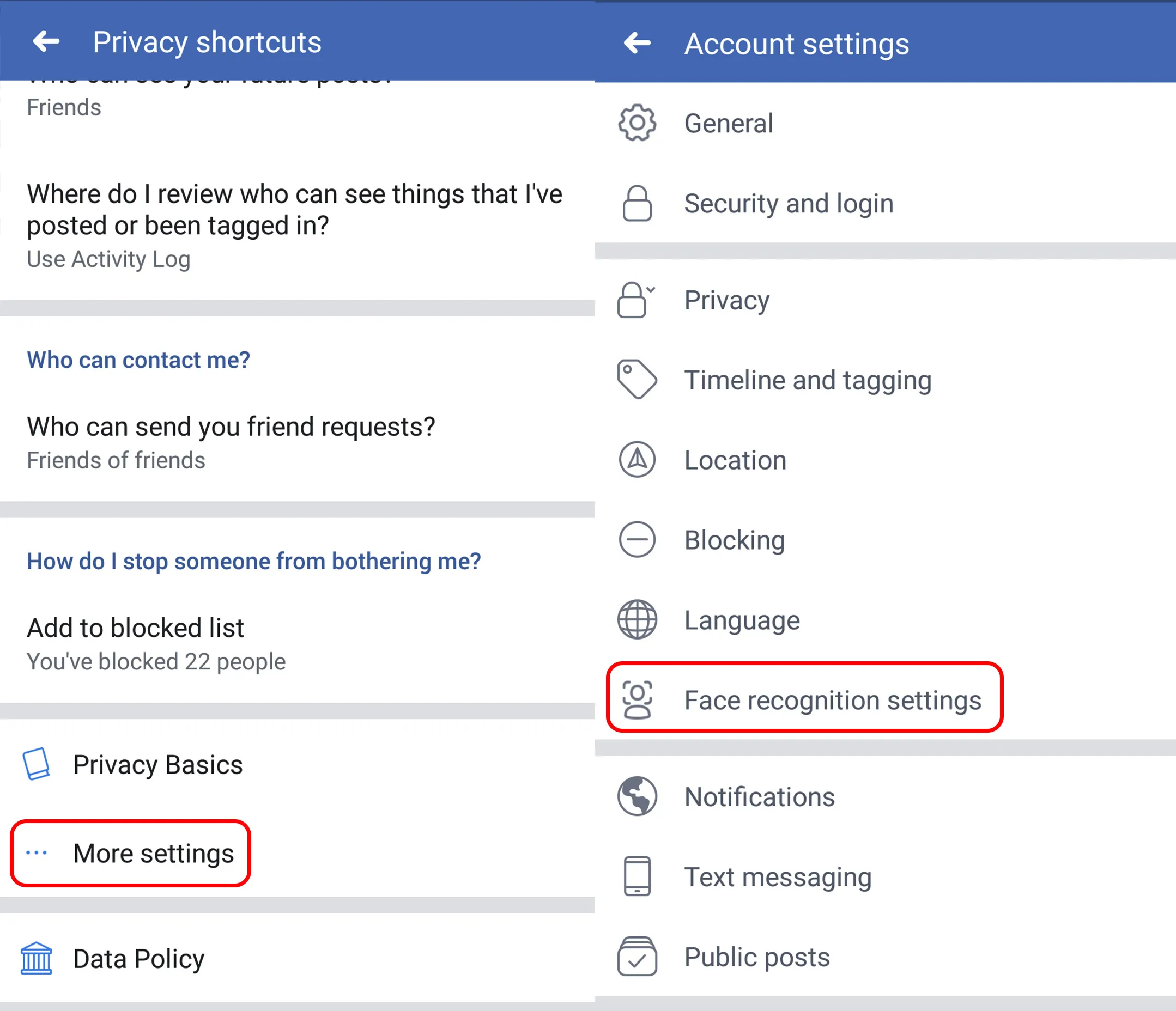 Facial Recognition on Facebook