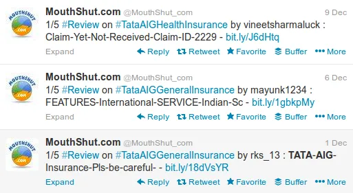 tata aig tweets