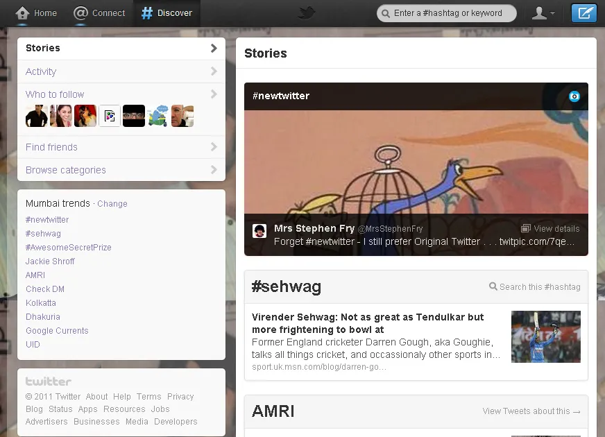 Twitter Discover