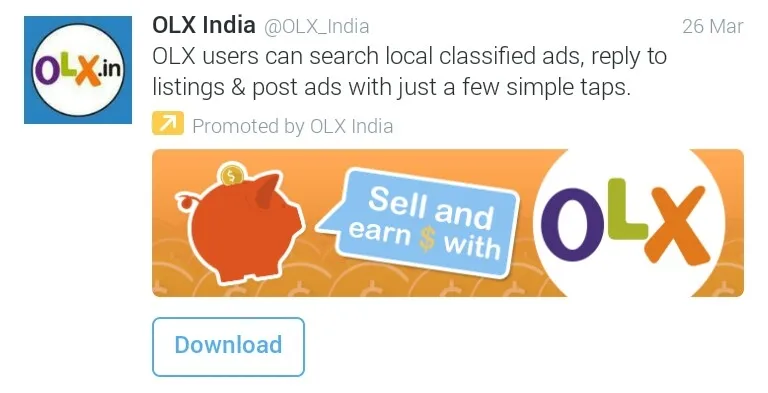 Twitter App Install Ad