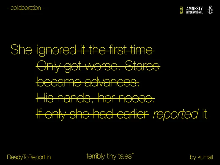 <ttt> <Amnesty> #ReadyToReport - Tale 05 - #report