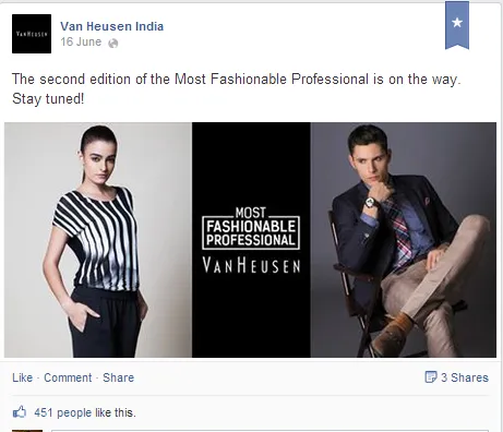 Social Media Camapign Review: Van Huesen 