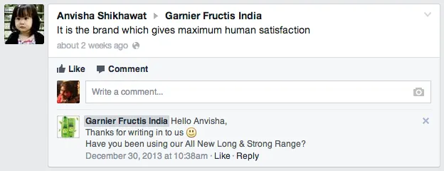 garnier India Facebook