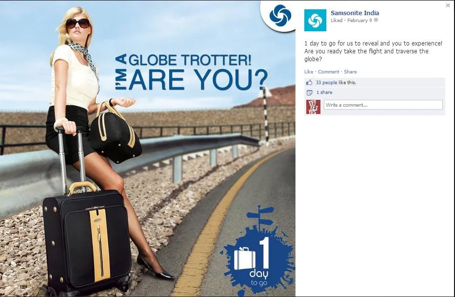 Samsonite India Teaser Globe Trotter