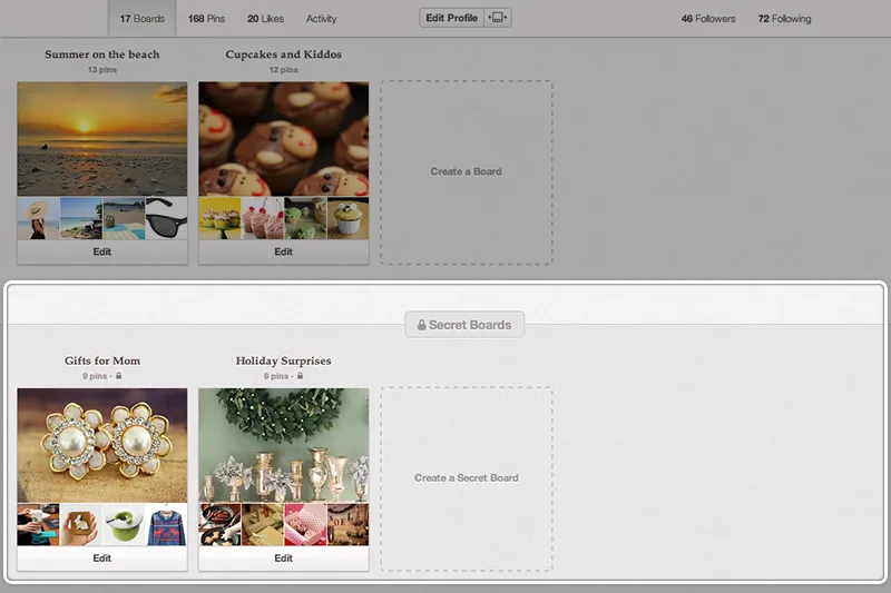 Pinterest introduces Secret Boards