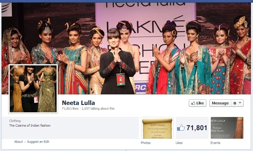 Neeta Lulla Facebook