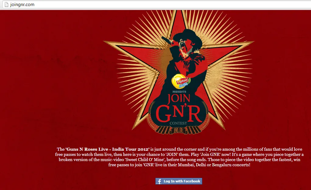 Join Guns N' Roses contest