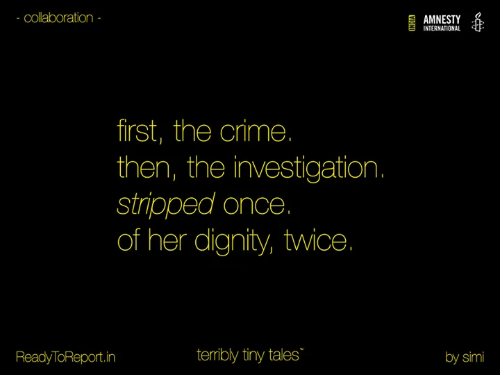 <ttt> <Amnesty> #ReadyToReport - Tale 04 - #stripped