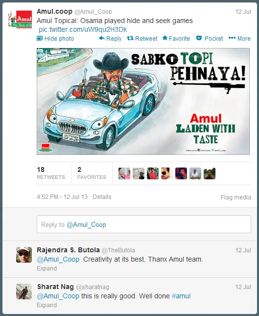 Amul Tweet