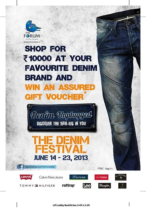 The Forum Mall unbutton the denim increase footfalls