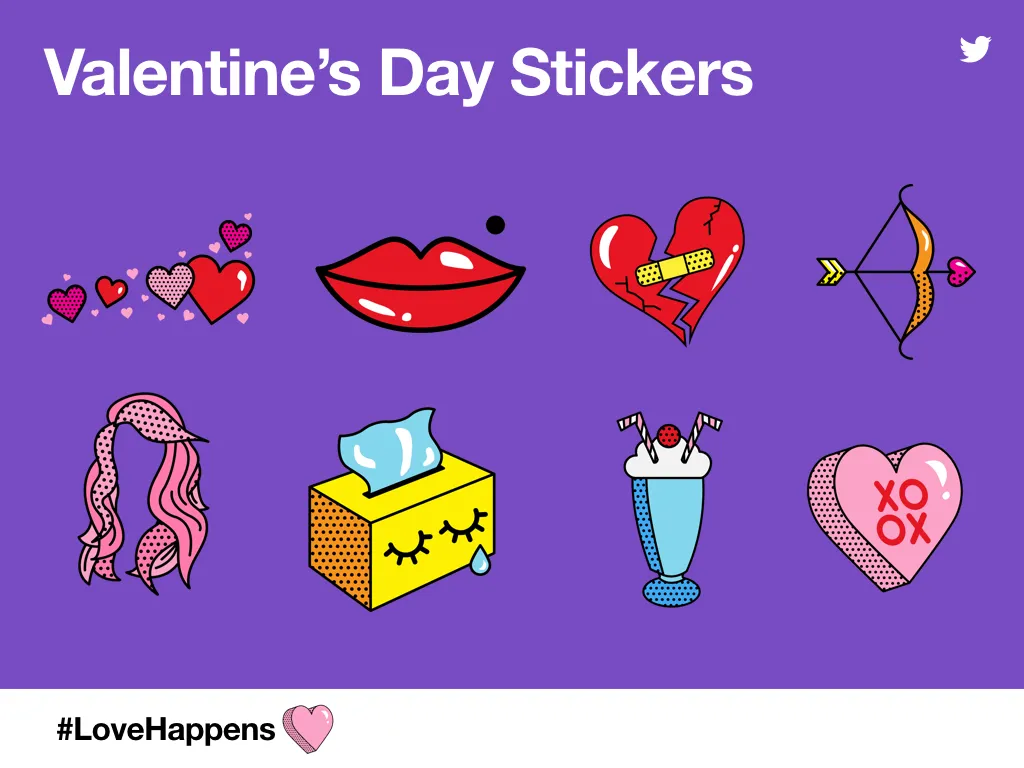 Twitterpated Planner Stickers Valentine Stickers Valentine's Day