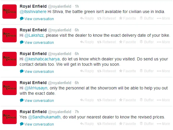 royal enfeild twitter