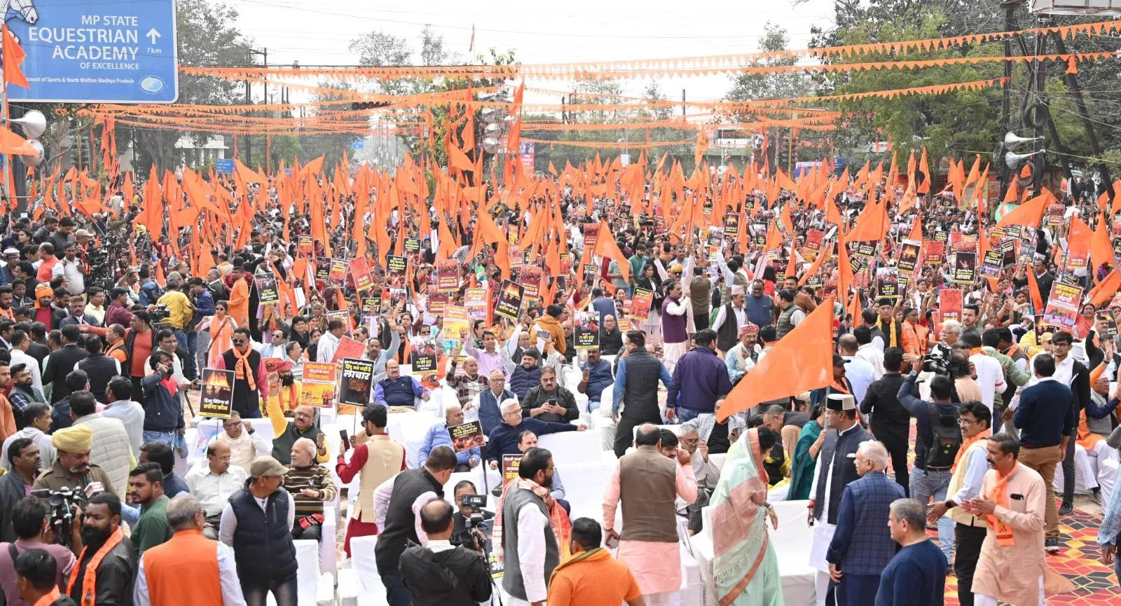 bhopal Hindus Protest