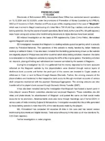 A PRESS RELEASE
