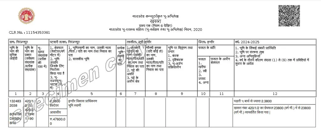khasara