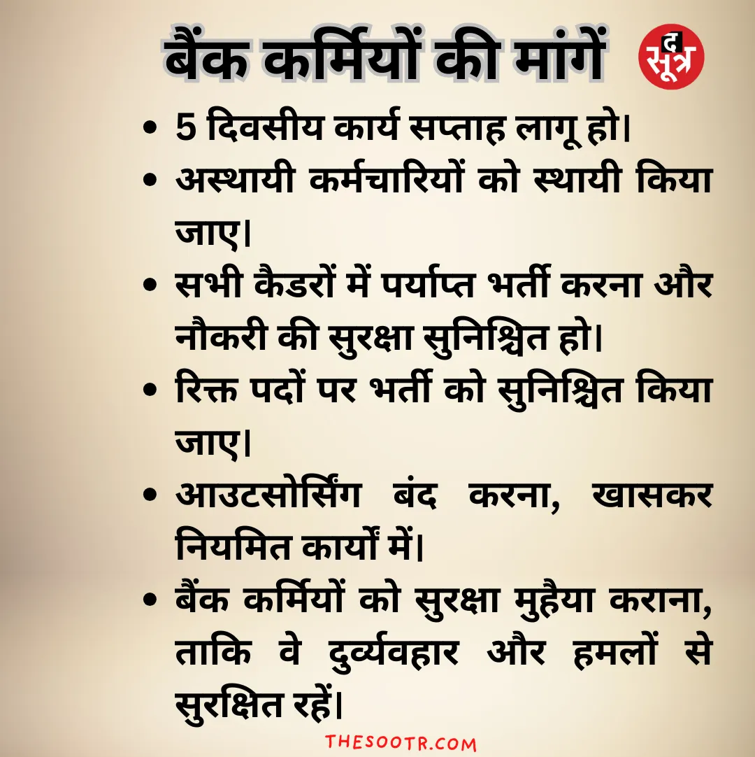 BANK KARMCHARIYON KI MANG