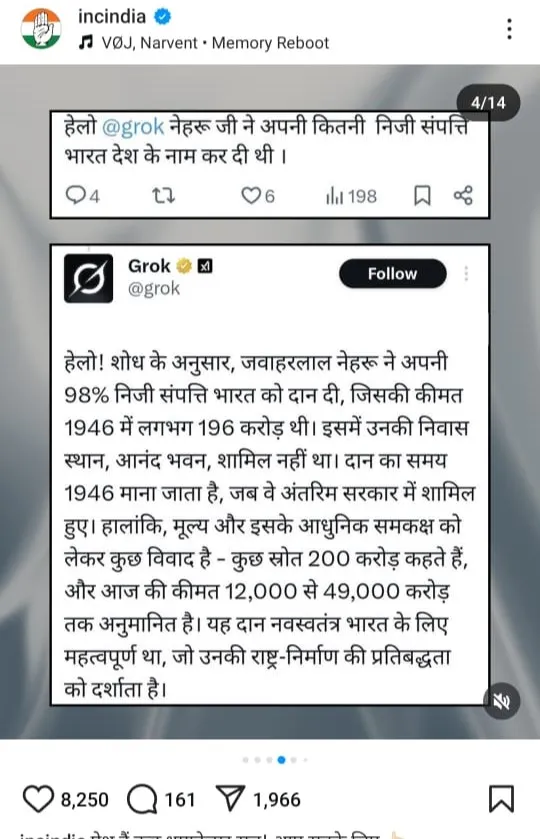 nehru wealth