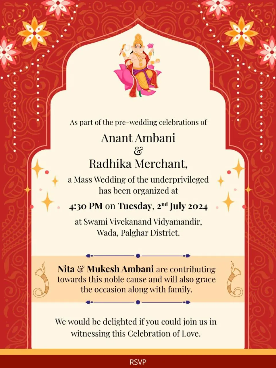 Anant-Radhika Wedding से पहले होगा सामूहिक विवाह, अंडरप्रिविलेज्ड लोगों की शादी कराएगा अंबानी परिवार, इस शहर में मनेगा जश्न