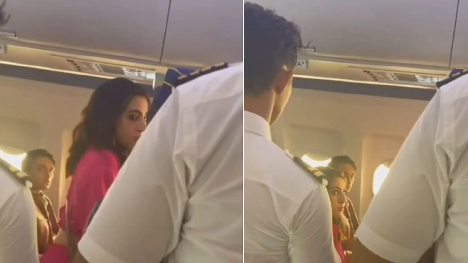 Sara Ali Khan Gets Angry on Air Hostess Spills Juice on Her Dress SHOCKING Video Goes Viral Watch