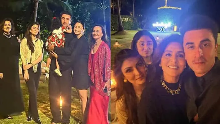 NEW YEAR: रणबीर ने दौड़कर लगाया आलिया को गले, शिल्पा ने फैमिली संग मनाया  जश्न - ranbir kapoor alia bhatt to shilpa shetty new year 2025 celebration  - Asianetnews Hindi