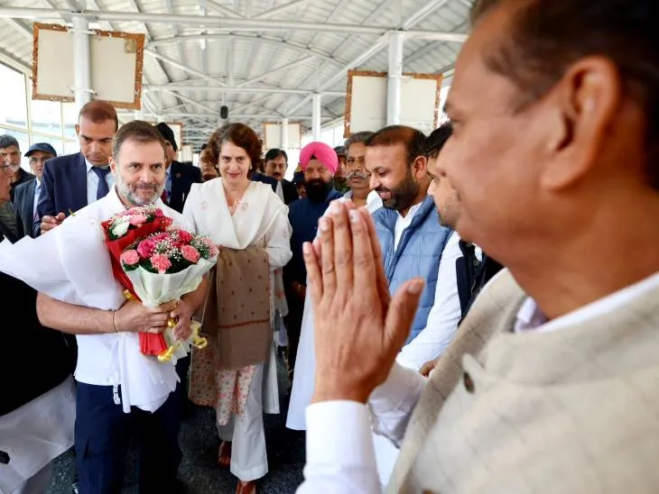 उमर अब्दुल्ला के शपथ ग्रहण में शामिल होने के लिए राहुल और प्रियंका गांधी भी श्रीनगर पहुंचे।