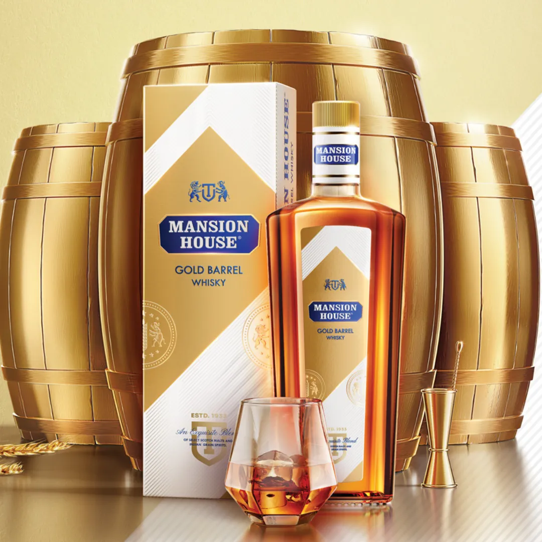 Mansion House Gold Barrel Whisky