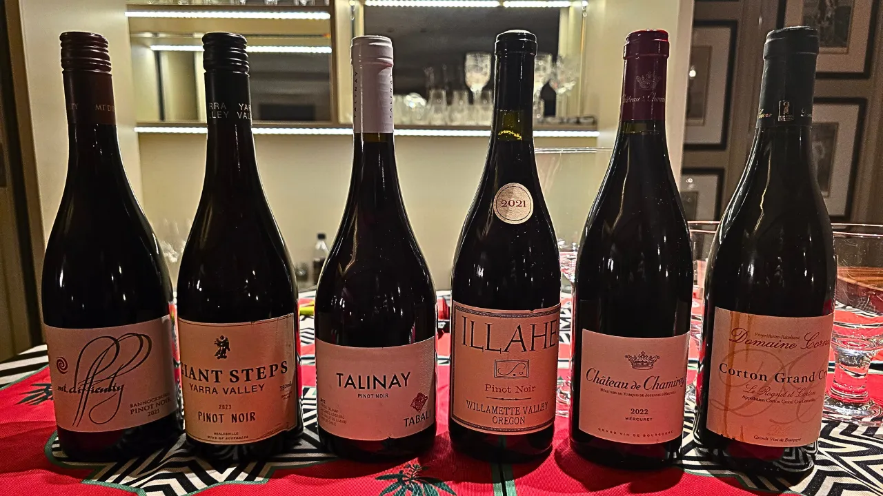 tasting of six distinct wines