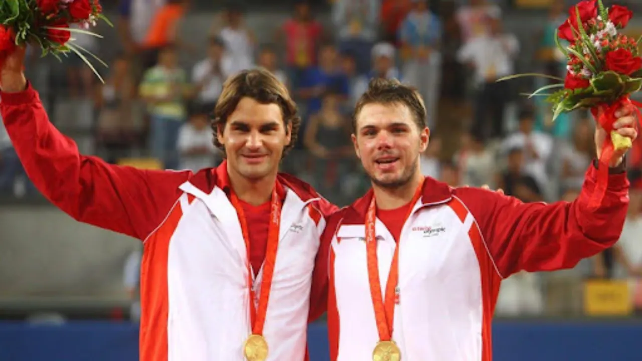  Roger Federer and Stan Wawrinka 