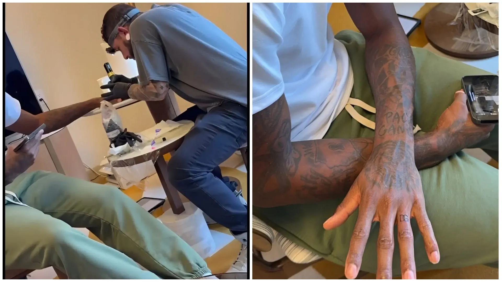 Paul George and Daniela George