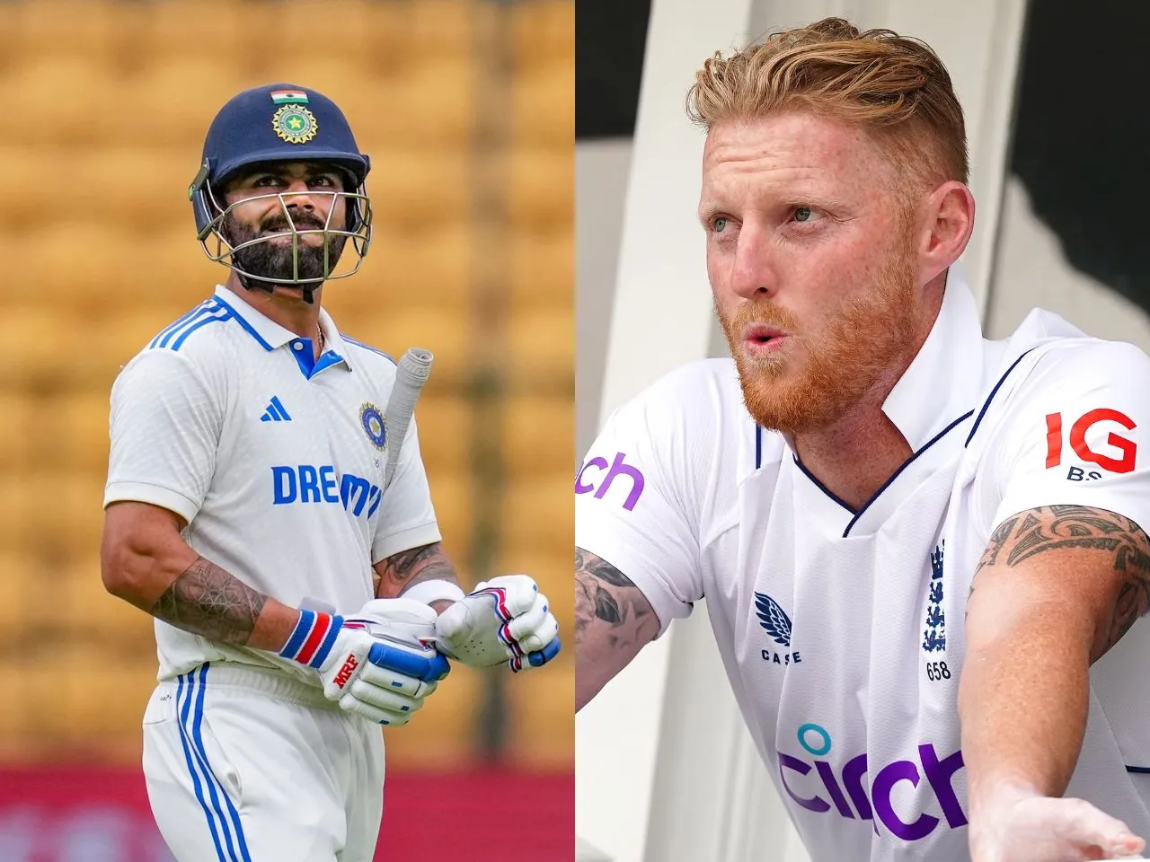 Virat Kohli and Ben Stokes
