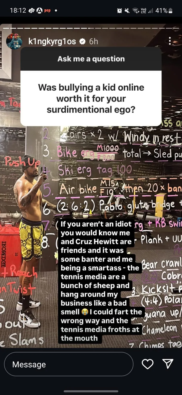 Nick Kyrgios and Jannik Sinner (Source - X)