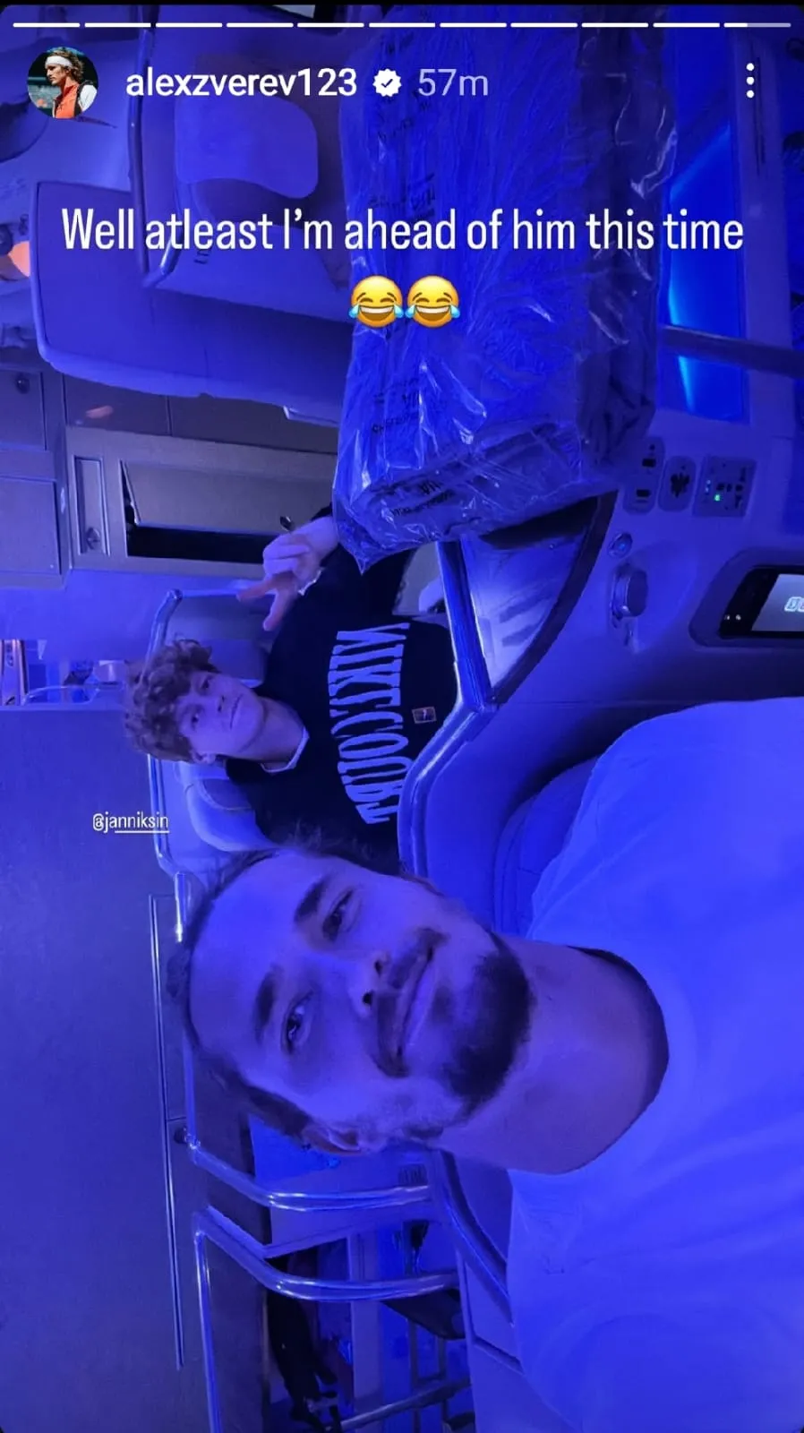 Alexander Zverev share lighthearted banter with Jannik Sinner