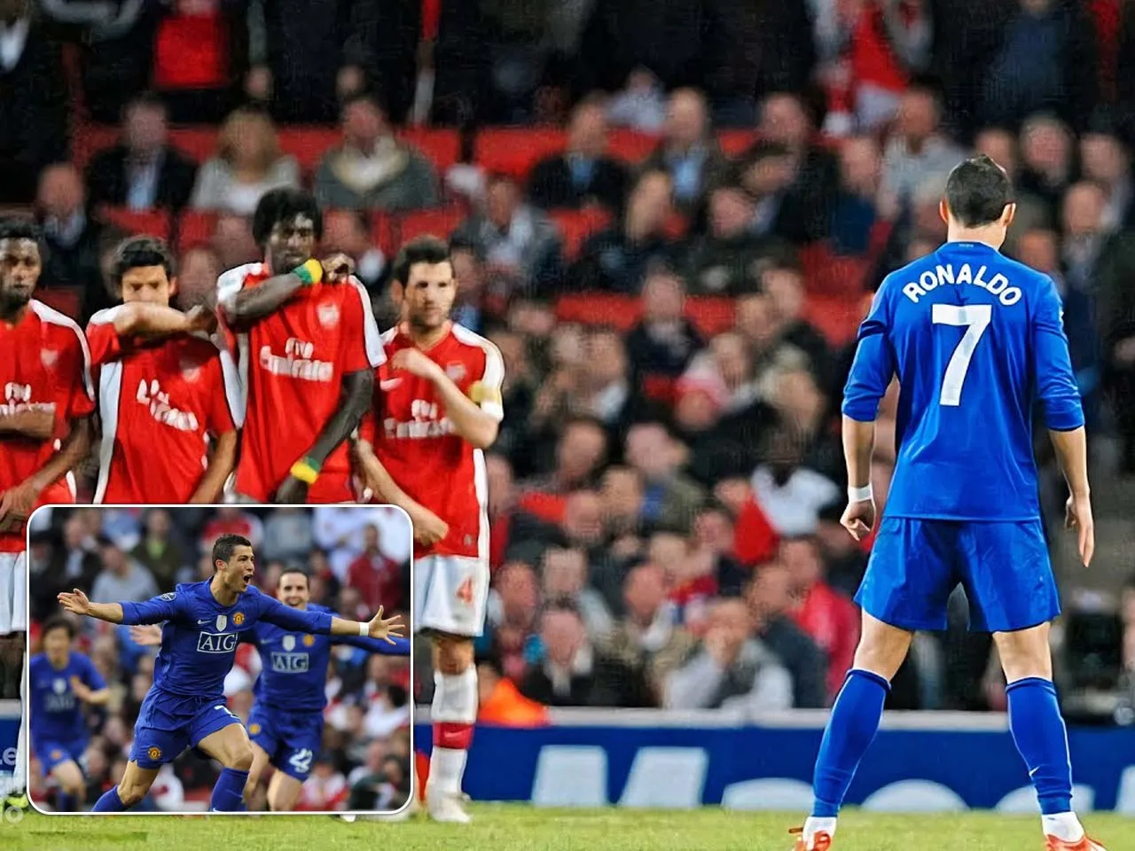 Cristiano Ronaldo Arsenal vs Manchester United 