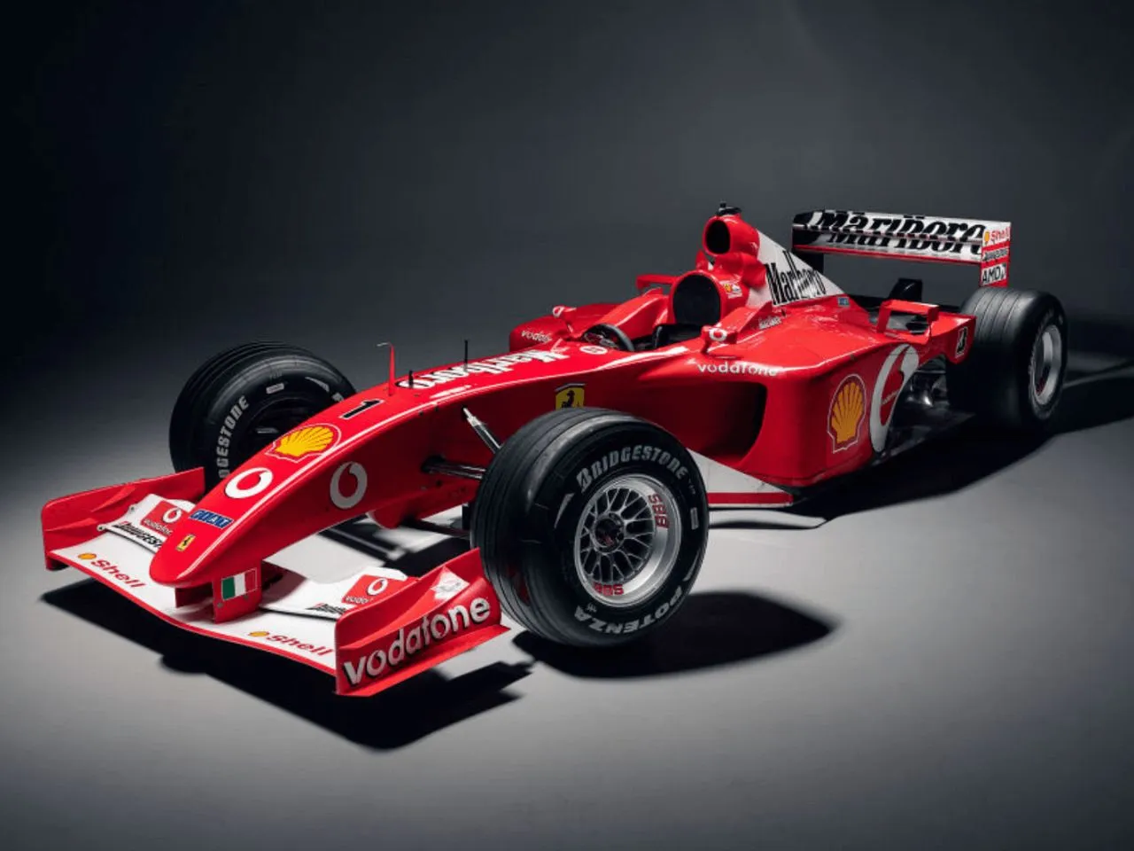Ferrari F2002 F1 is one of theTop 10 Most Expensive F1 cars sold in Auction