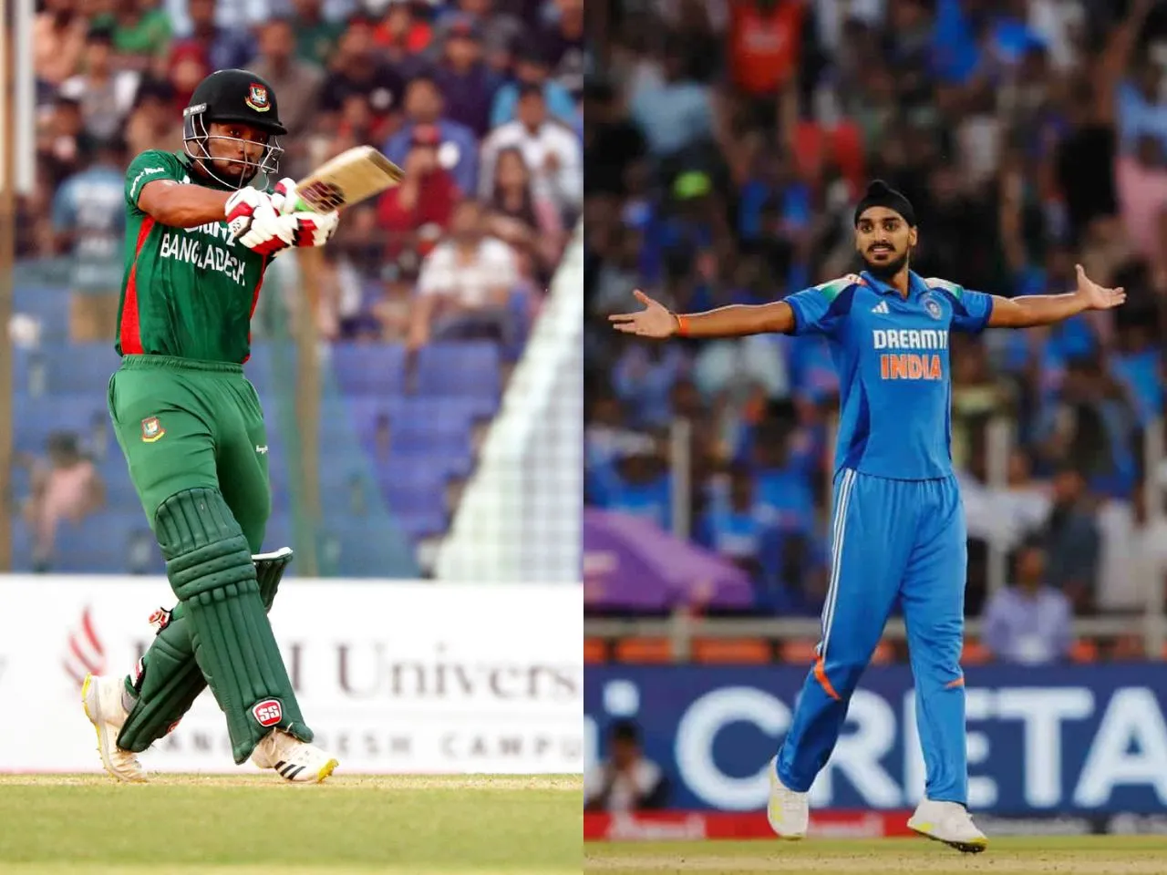 Najmul Hossain Shanto and Arshdeep Singh  top three player battles – India vs Bangladesh, ICC Champions Trophy 2025