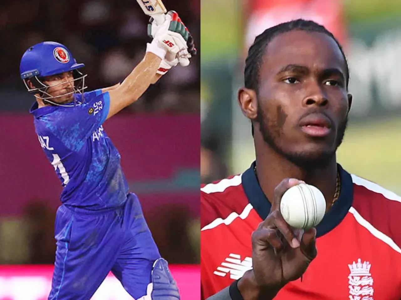 Rahmanullah Gurbaz and Jofra Archer (File Photo: X)