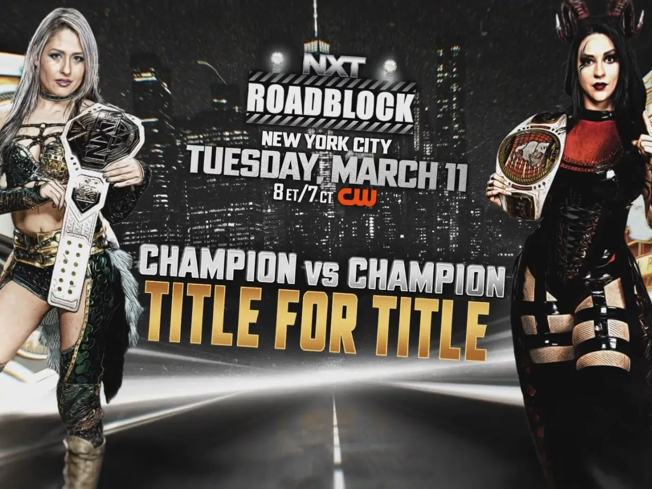 Giulia vs Stephanie Vaquer in a title vs title match 