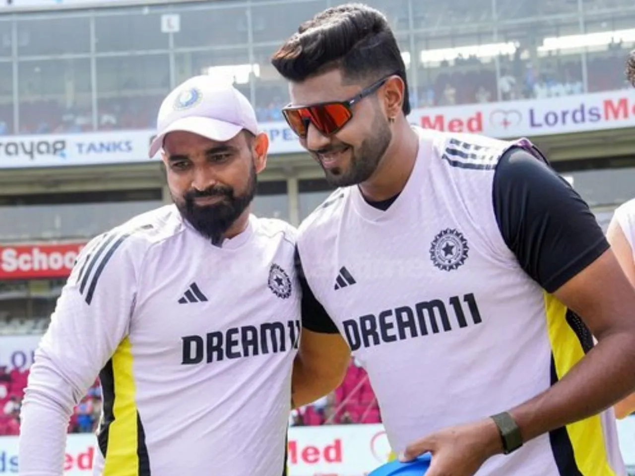 Mohammed Shami and Harshit Rana