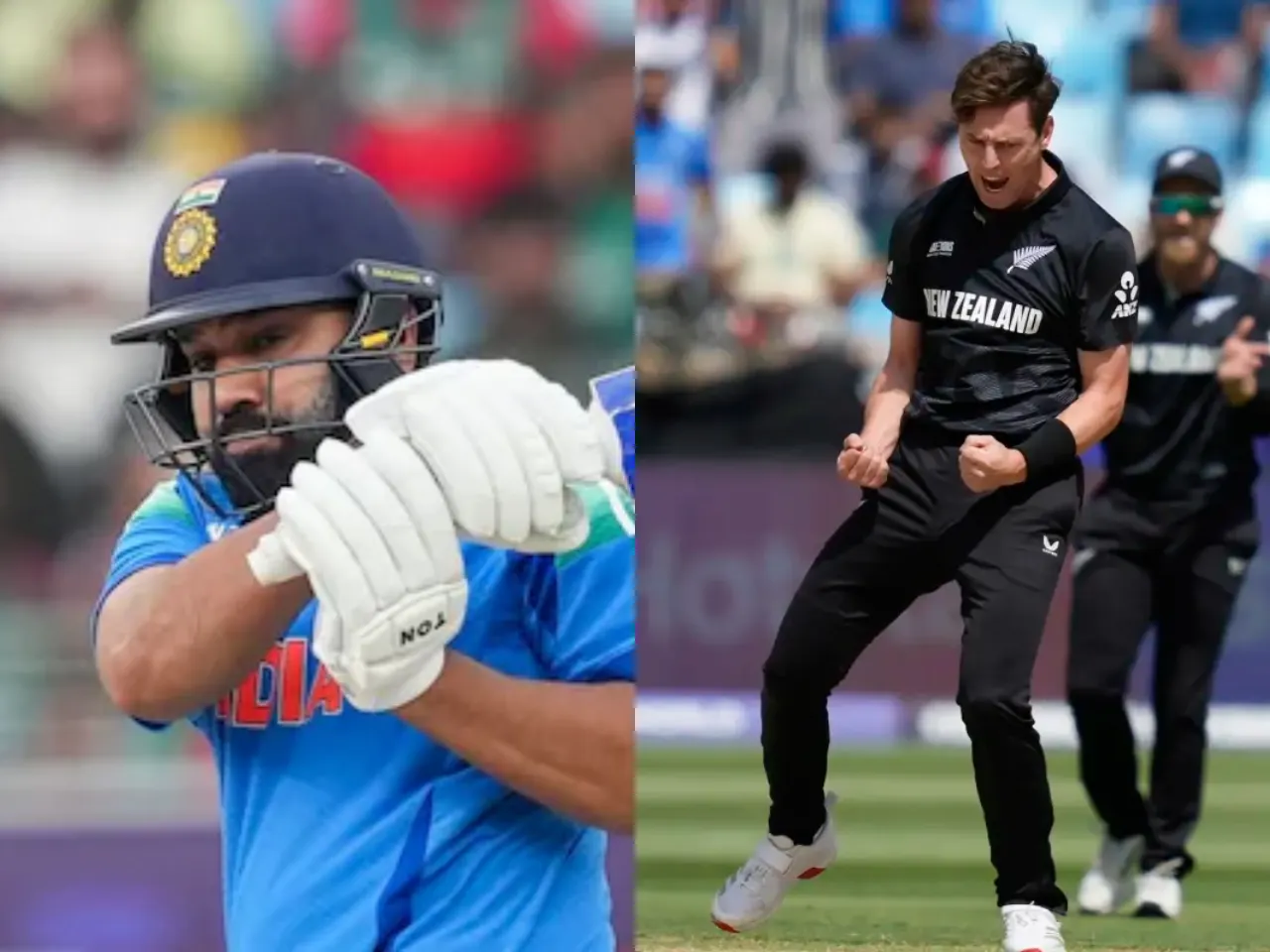 Rohit Sharma and Matt Henry (File Photo: X)