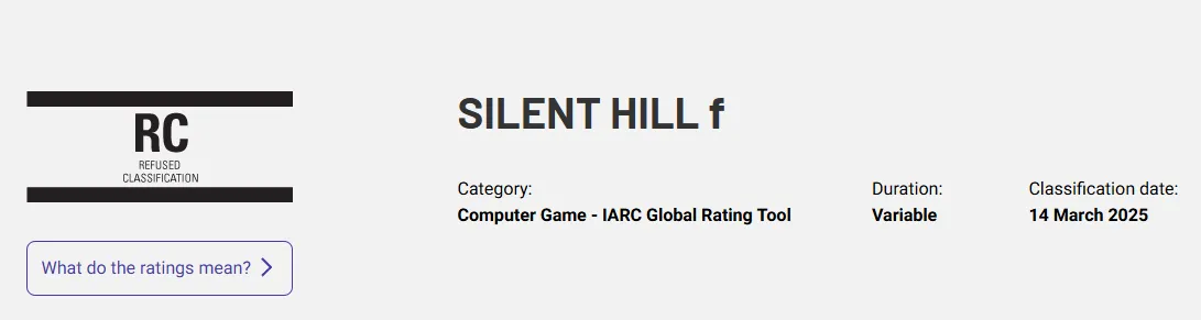 Silent Hill f Banned in Australia
