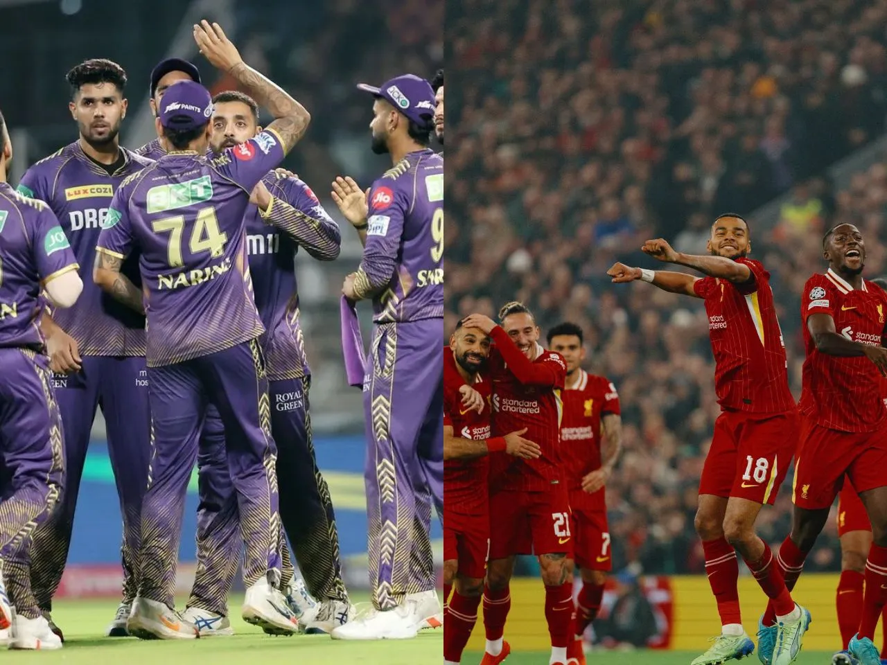 KKR and Liverpool are multiple time league champions 