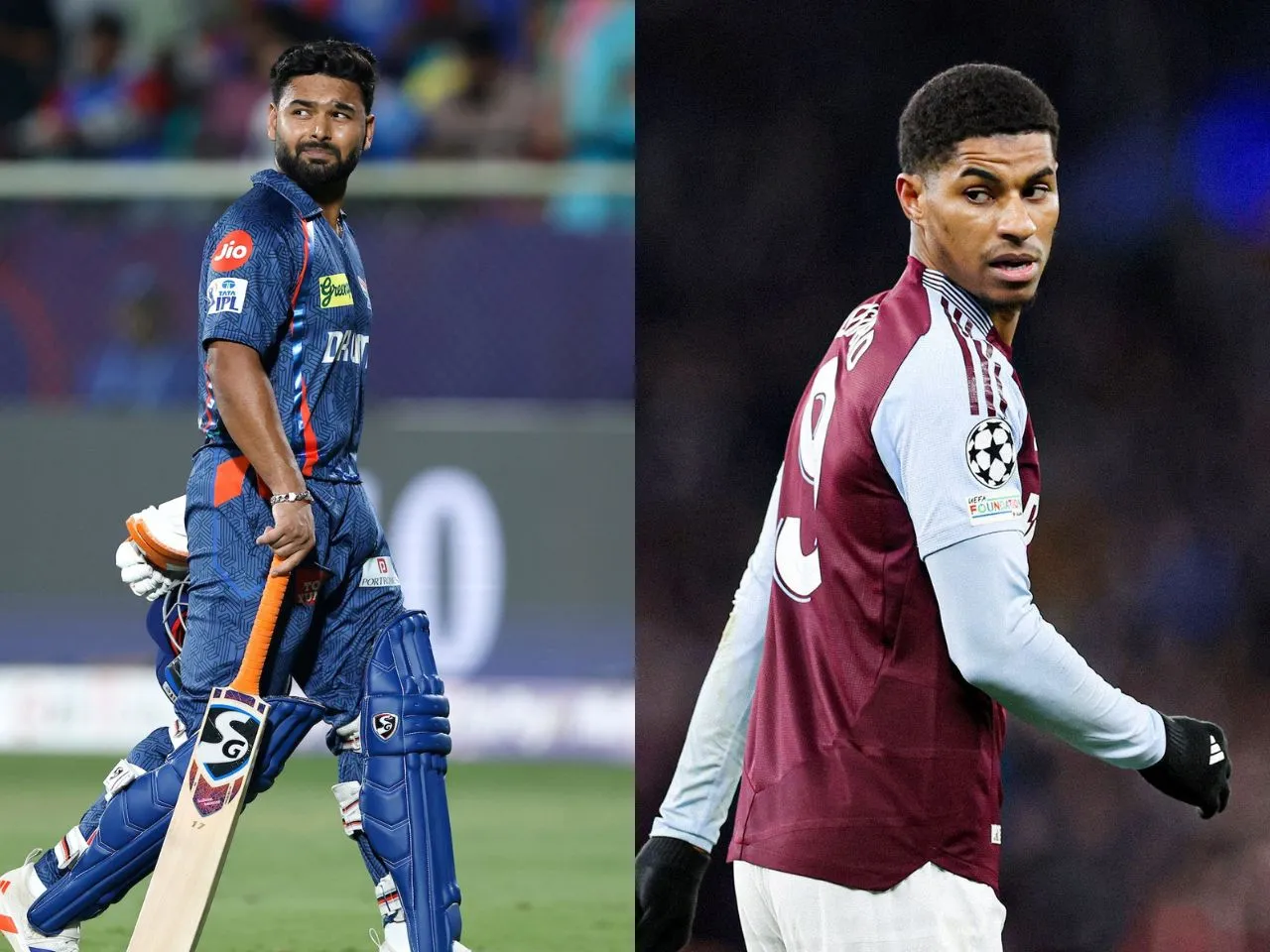 Marcus Rashford and Rishabh Pant