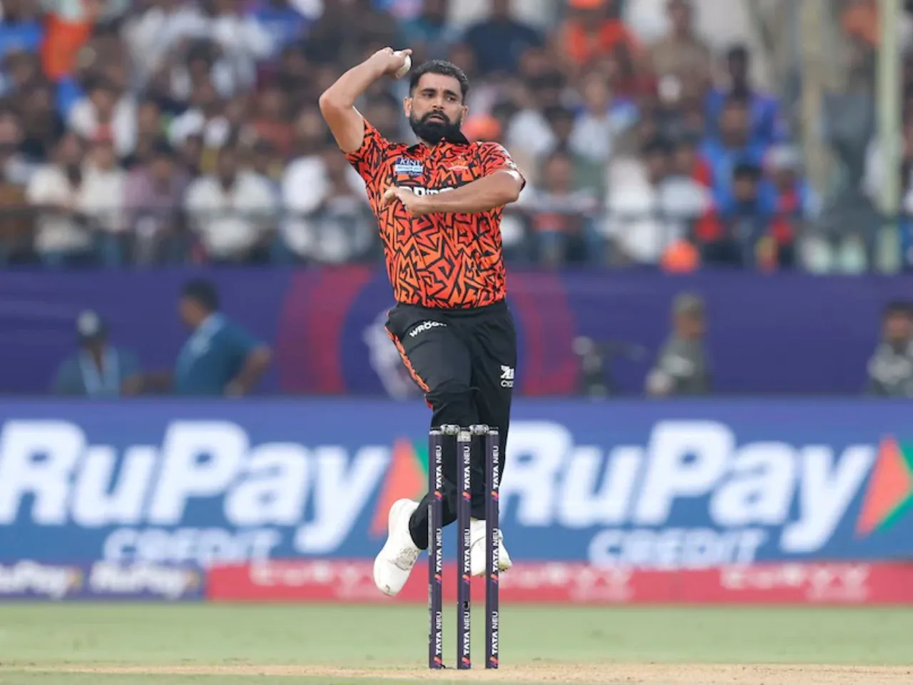 Mohammed Shami bowling for SRH